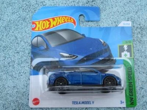 Hot Wheels H4A 015 TESLA MODEL Y blue 2024 15/250 CaseA - Picture 1 of 2