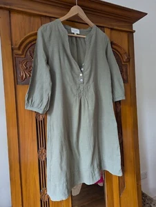 Laura Ashley Linen Tunic Top 12 - Picture 1 of 5