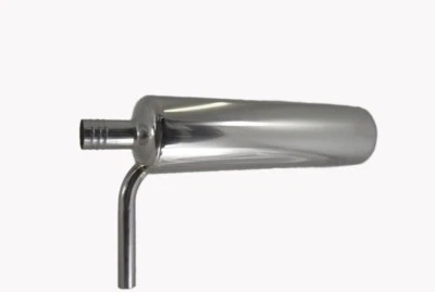 2 x Schalldämpfer BE124 Boxermotor, Auspuff, Muffler, Resonanzdämpfer, Edelstahl - Bild 1 von 2