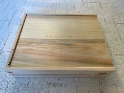 Álbum de fotos de boda 11x14 caja madera “desde este día en adelante” artefacto levantamiento Foto 1 de 4