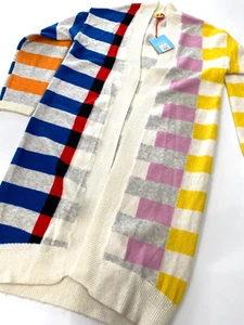 Lego x Targer Long Duster Knit Cardigan Sweater Multicolor Size S NWT NEW Women - Picture 1 of 8