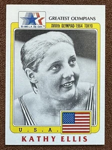 1983 Topps USA Greatest Olympians KATHY ELLIS #34 Nuoto olimpico - Foto 1 di 2