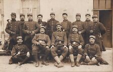 CPA 58 Carte- photo NEVERS Militaires bourguignons signée CLERGET Guerre 1914-18
