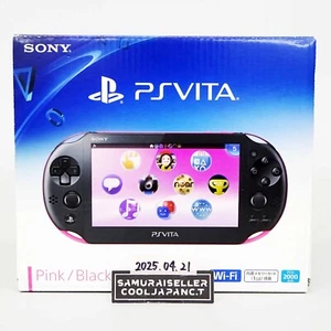 Consola SONY PlayStation PS Vita PCH-2000 ZA15 Rosa Negra Modelo Wi-Fi Japón NUEVA - Imagen 1 de 8