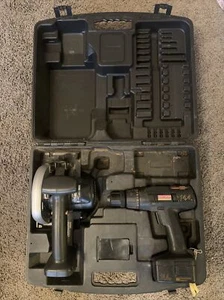Craftsman Cordless Circular Saw W/guide, Drill Driver And Case 14.4V Batt dead - Picture 1 of 12