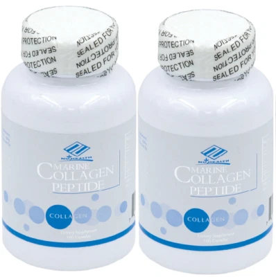 2 botellas de péptido de colágeno marino Nu-Health (100 x 2 = 200 cápsulas) Foto 1 de 3