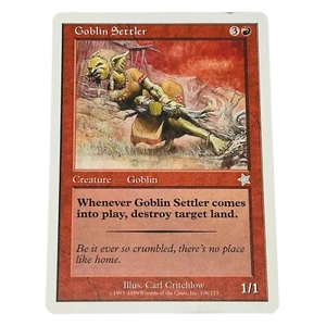 Goblin Settler (Starter 1999) Authentic MTG Magic the Gathering Card - Picture 1 of 2