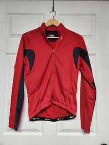 Camiseta deportiva para hombre Sugoi M manga larga roja ciclismo Hot Shot III, ¡excelente estado! - Imagen 1 de 15
