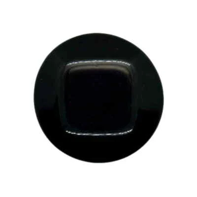 BLACK GEOMETRIC SHANK COAT BUTTONS 32mm - Image 1 of 2