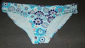 Debenhams Collection Bikini Bottoms 'Mosaic Floral' Hipster 20 Blue Mix BNWT - Picture 1 of 1