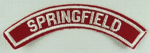 Springfield Community Strip RWS Red & White Shoulder Strip [QR1694] - Picture 1 of 1