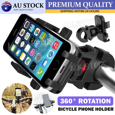 360° Motorcycle Bicycle Bike Handlebar Mount Holder Stand For Mobile Phone - image 1 of 4