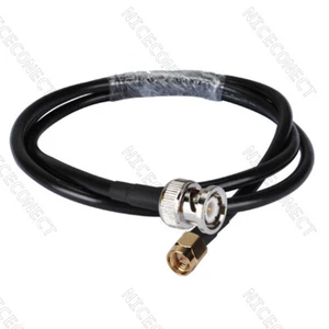 1 metro BNC macho a SMA enchufe macho RG58 RF antena adaptador cable coaxial - Imagen 1 de 3