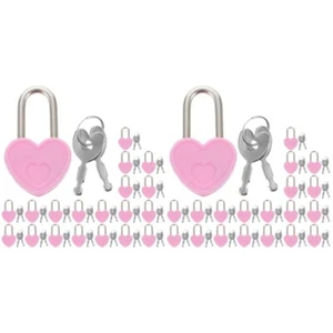 2 Pack Vorhängeschloss Mit Schlüssel Tagebuchsperre Liebhaber - Bild 1 von 12
