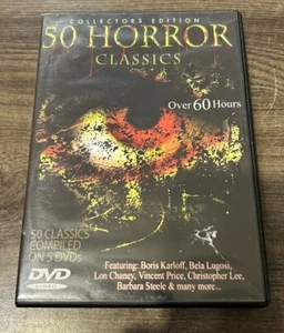 50 Horror Classics - Collector’s Edition (DVD, 2005) Tested 5-Disc Set Bloodlust - Picture 1 of 6