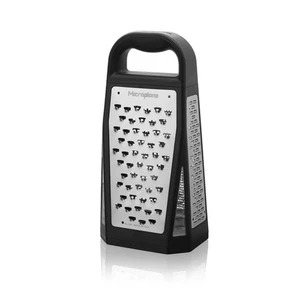 Microplane - Elite 5 Blade Box Grater with Measuring Cup - Blades Made in U.S.A - Picture 1 of 5