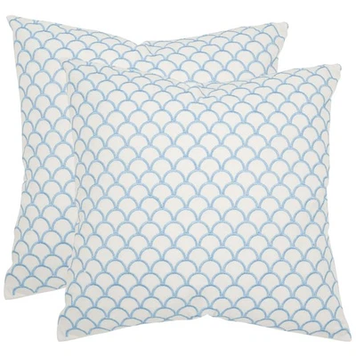 Подушки коллекции Nikki декоративная подушка, 18 дюймов, синий, набор из 2 - Изображение 1 из 2