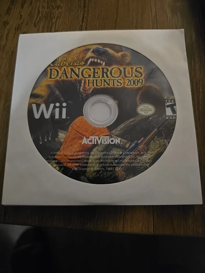 Cabela's Dangerous Hunts 2009 (Nintendo Wii, 2008) DISC ONLY  - Image 1 of 1
