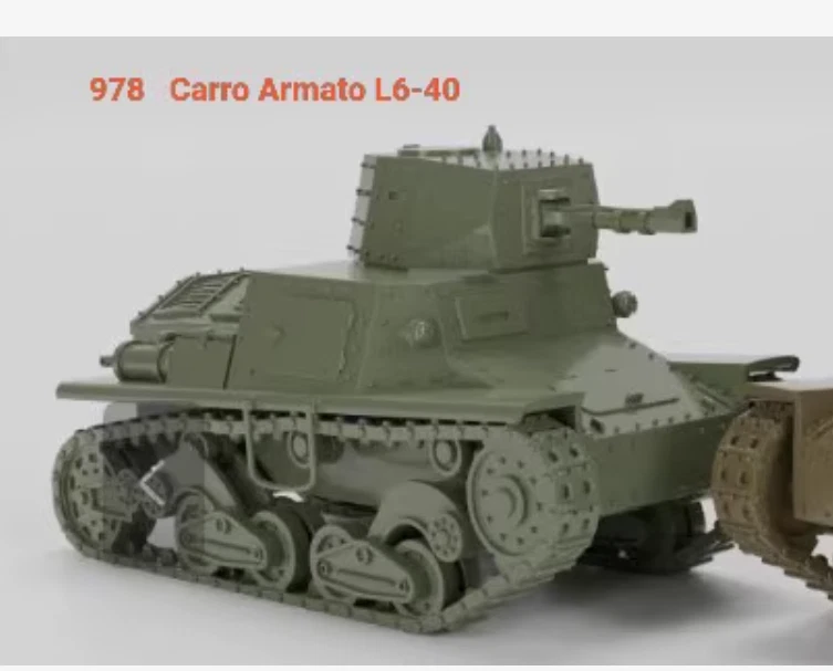 3D printing 1/72 Carro Armato L6/40 tank Unpainted model -2 - Image 1 of 1