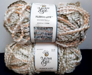 Lot of 2 Skeins Yarn Bee Fleece Lite Wonder Lodge/124 #5 Bulky 5 oz 110 yard ea - Picture 1 of 8
