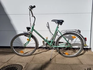 Fahrrad: grünes Klapprad / Minirad 24 Zoll retro - Bild 1 von 1