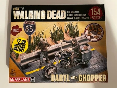 The Walking Dead Daryl with Chopper Mcfarlane Sealed NEW NIB RETIRED SET RARE - Image 1 of 4
