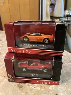 LOT YAT MING DIE CAST METAL COLLECTION Ford GT Volkswagen W12 Nardo 1:72 SCALE - Image 1 of 4