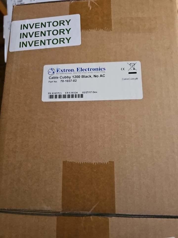Extron Cable Cubby 1200 BLACK, US AC 60-1397-02 Sealed Box New - Image 1 of 1