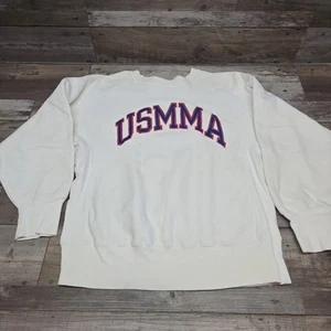 Vintage Champion Reverse Weave USMMA Military Sweatshirt Maritime Academy 80s M - Picture 1 of 18