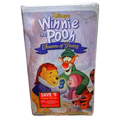 VTG 1999 Disney Winnie the Pooh Season of Giving VHS Movie Full Length Adventure - Image 1 of 4