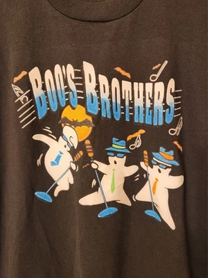 Halloween Vintage Boo's Brothers Single Stitch Glows Graphic Tshirt Black Sz XL - Image 1 of 4