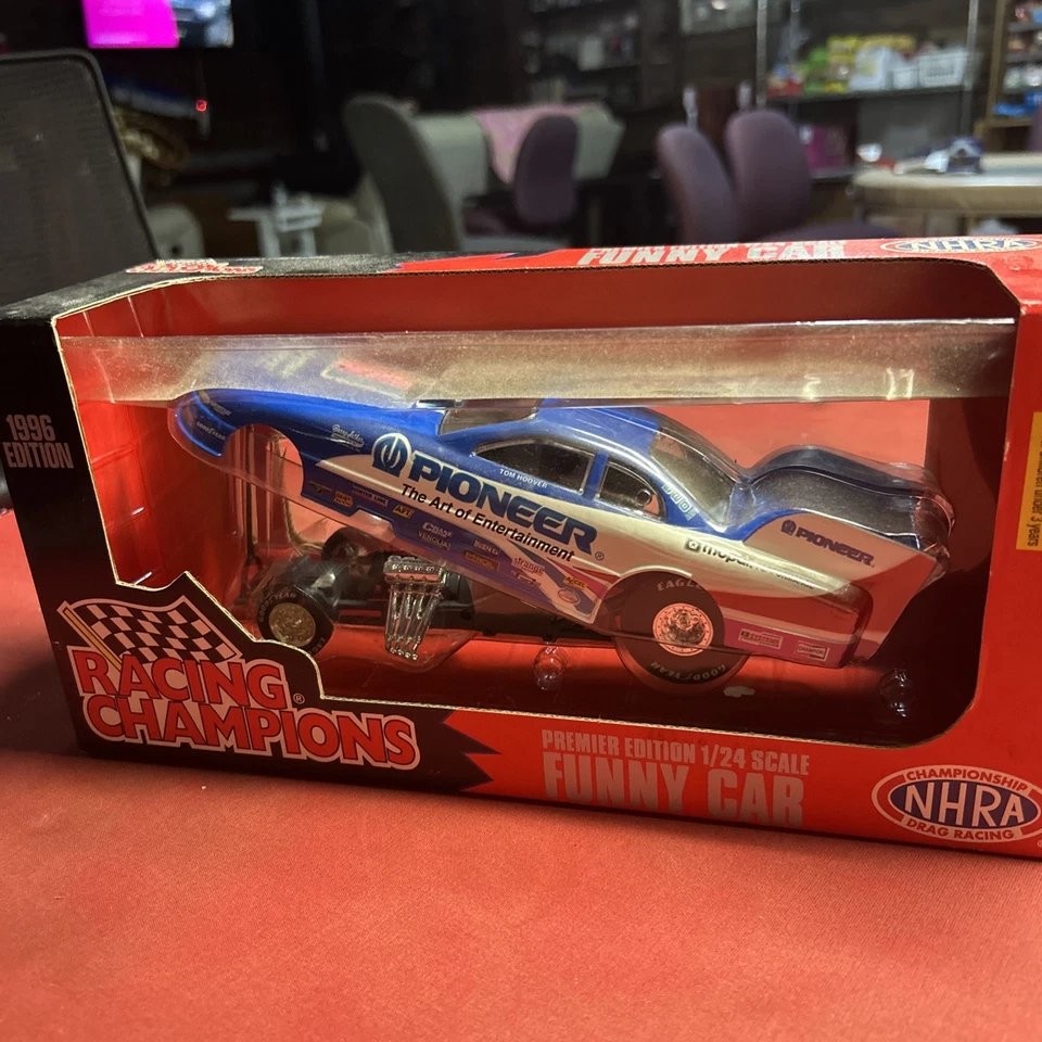 1/24 RACING CHAMPIONS TOM HOOVER 1996 PIONEER Dodge Funny Car NHRA NEW - Image 1 of 4