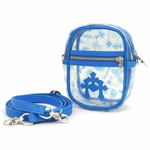 CHROME HEARTS TAKA VINYL Taka Shoulder Bag Cross Patch PVC Vinyl Clear - Picture 1 of 9