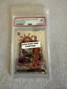 2021 Donruss Downtown KYLE BUSCH SSP DOWNTOWN PSA MINT  9 - Picture 1 of 2