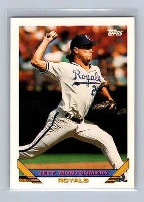 Jeff Montgomery Kansas City Royals #130 Topps 1993 Baseball Card - Image 1 of 2