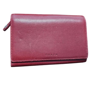 Coach Geldbörse Vintage Rot Bi Fold - Bild 1 von 8