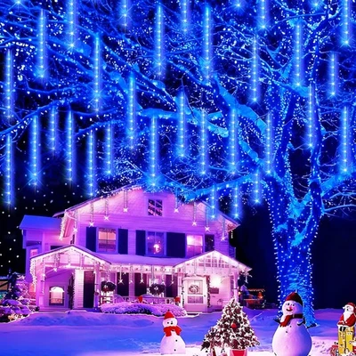 Blingstar Meteor Shower Lights Outdoor Christmas Lights 16 Inch 10 Tubes 360 - Image 1 of 4