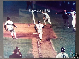 BILL BUCKNER SIGNED 16X20 Auto RED SOX V.S. METS WS Foto MLB + Steiner Holo - Bild 1 von 4