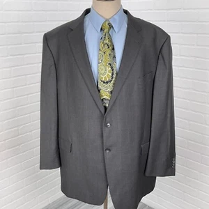 Chaqueta de Lana Joseph Abboud Blazer Hombre 56R Gris A Medida Birdseye Reda Super 130s - Imagen 1 de 16