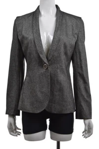 Blazer para mujer Krizia talla 42 negro gris lana manga larga chaqueta para trabajar - Imagen 1 de 4