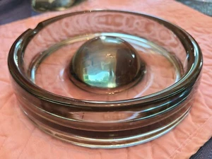 Holmegaard Glass Bowl Ashtray Signed 7 X 1.5 Vintage 1962 - Picture 1 of 3