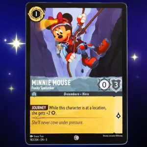 Minnie Mouse Funky Spelunker - Disney Lorcana Juego de cartas coleccionables Into the Inklands #183/204 - Imagen 1 de 3