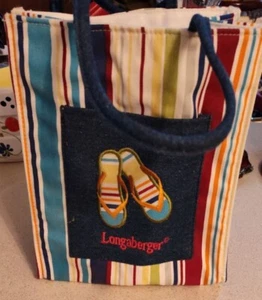 Longaberger Sunny Day Tasche Sandalen bestickt - Bild 1 von 1