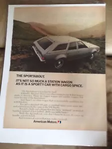 Anuncio de revista AMC Sportabout Wagon - Coche deportivo con espacio de carga - Imagen 1 de 1