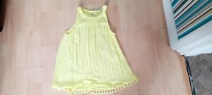 F&F Bright Yellow Ethnic Style Vest Top Size 16