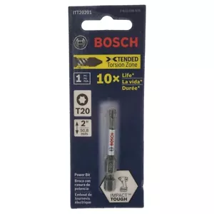 Broca de potencia resistente al impacto Bosch ITT20201 2610039576 T20 TORX, 2" de largo - Imagen 1 de 5