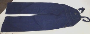 Salopette bavaglino Oshkosh vintage uomo 36 x 30 blu lavoro fattoria 100% cotone USA - Foto 1 di 16