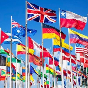 3ft x 2ft WORLD COUNTRY FLAGS - OFFICIAL - BEST QUALITY - WITH EYELETS - Picture 1 of 70
