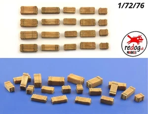 Redog 1:72 Holz Militärkisten - Maßstab Modellierungsset B4 - Bild 1 von 3