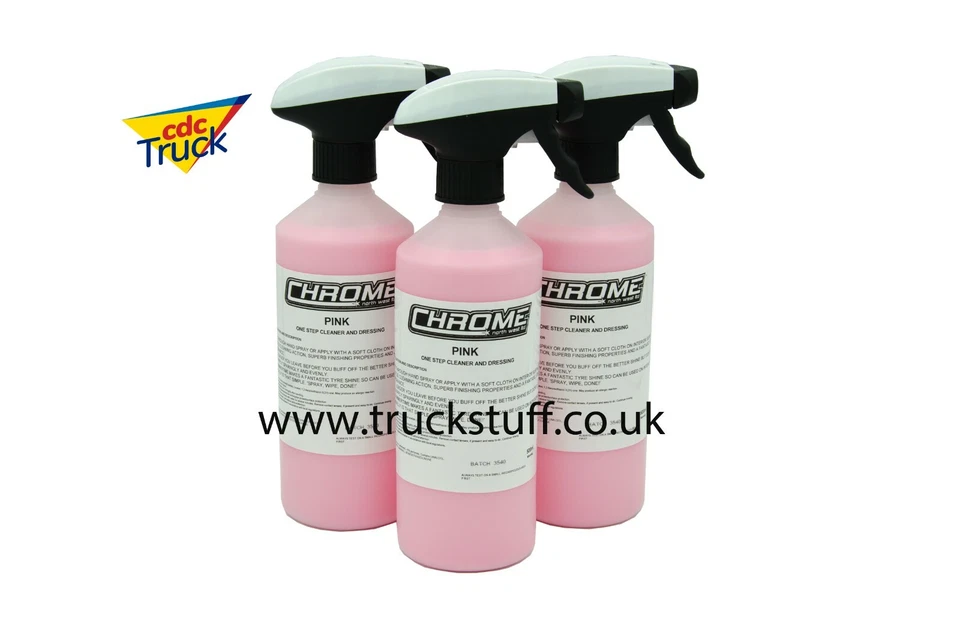Limpiador y aparador de un paso cromado (nuevo con etiquetas) rosa para camiones 3 por 18,99 € envío gratuito - Imagen 1 de 1